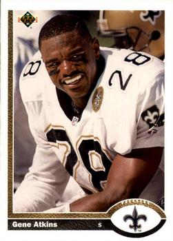 Gene Atkins New Orleans Saints 1991 Upper Deck NFL #520